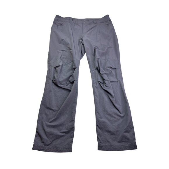 Rei Women’s Co-op Screeline Hybrid Hiking Pants 16 Grey Gorpcore Snap Cuffed - Picture 1 of 13